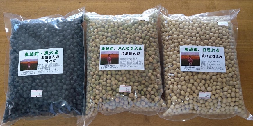 ♡限定入荷♡処分価格♡ 石川県産 大豆 里のほほえみ 小袋300ｇ×3袋 乾燥豆